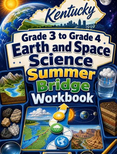 Kentucky Grade 3 to Grade 4 Earth and Space Science Summer Bridge Workbook