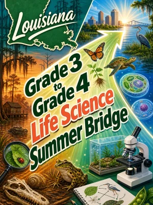 Louisiana Grade 3 to Grade 4 Life Science Summer Bridge