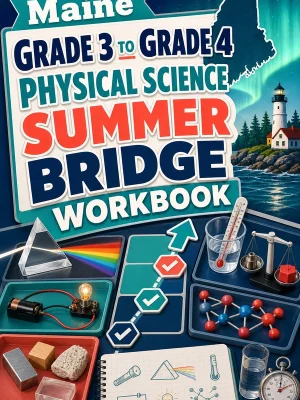 Maine Grade 3 to Grade 4 Physical Science Summer Bridge Workbook