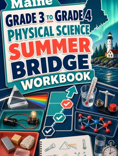 Maine Grade 3 to Grade 4 Physical Science Summer Bridge Workbook