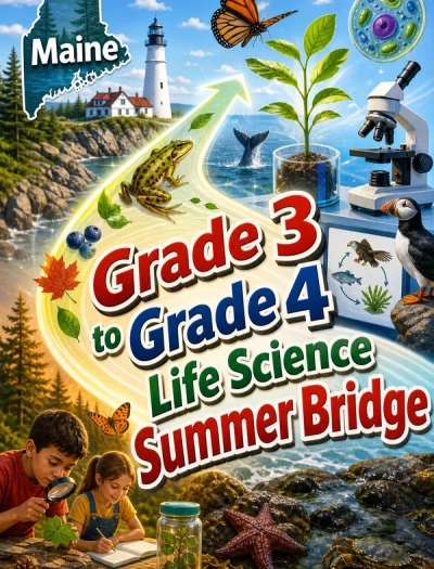 Maine Grade 3 to Grade 4 Life Science Summer Bridge