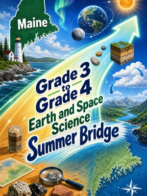 Maine Grade 3 to Grade 4 Earth and Space Science Summer Bridge