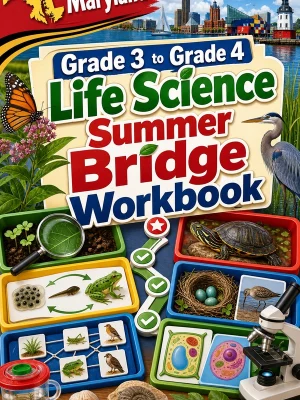 Maryland Grade 3 to Grade 4 Life Science Summer Bridge Workbook