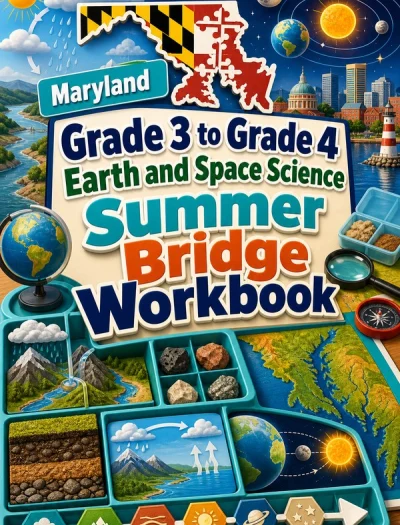 Maryland Grade 3 to Grade 4 Earth and Space Science Summer Bridge Workbook