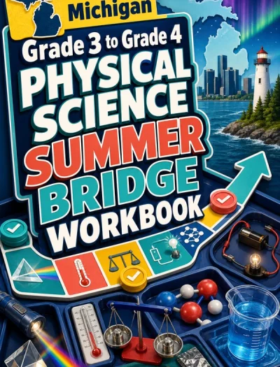 Michigan Grade 3 to Grade 4 Physical Science Summer Bridge Workbook