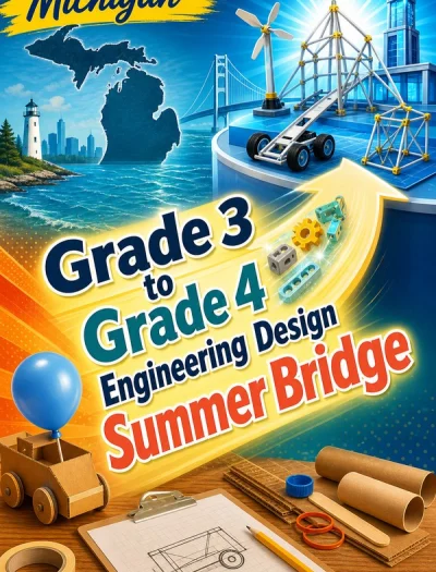 Michigan Grade 3 to Grade 4 Engineering Design Summer Bridge