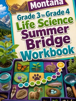 Montana Grade 3 to Grade 4 Life Science Summer Bridge Workbook