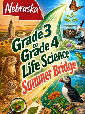 Nebraska Grade 3 to Grade 4 Life Science Summer Bridge