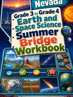 Nevada Grade 3 to Grade 4 Earth and Space Science Summer Bridge Workbook