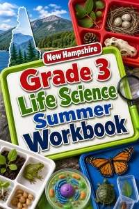 New Hampshire Grade 3 Life Science Summer Workbook