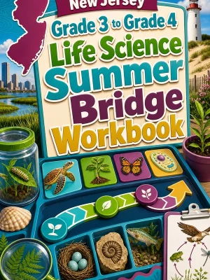 New Jersey Grade 3 to Grade 4 Life Science Summer Bridge Workbook