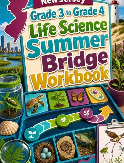 New Jersey Grade 3 to Grade 4 Life Science Summer Bridge Workbook