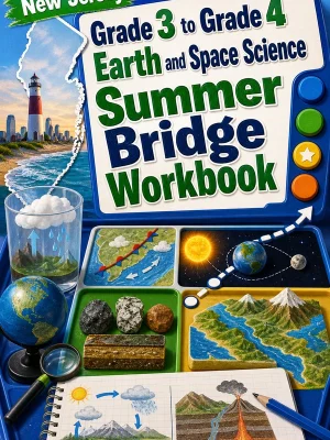 New Jersey Grade 3 to Grade 4 Earth and Space Science Summer Bridge Workbook