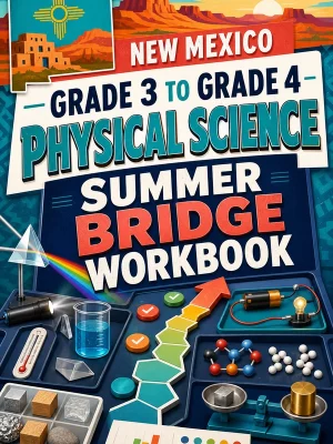 New Mexico Grade 3 to Grade 4 Physical Science Summer Bridge Workbook