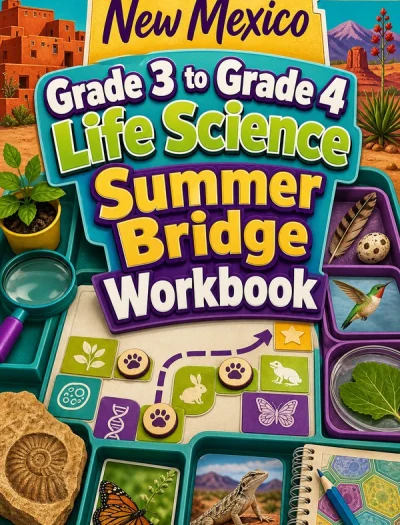 New Mexico Grade 3 to Grade 4 Life Science Summer Bridge Workbook