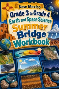 New Mexico Grade 3 to Grade 4 Earth and Space Science Summer Bridge Workbook