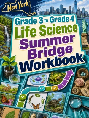 New York Grade 3 to Grade 4 Life Science Summer Bridge Workbook
