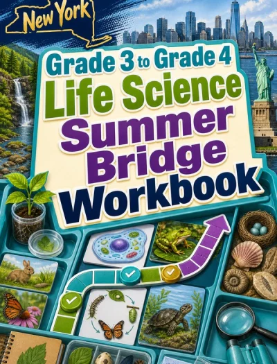 New York Grade 3 to Grade 4 Life Science Summer Bridge Workbook