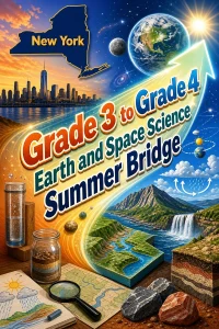 New York Grade 3 to Grade 4 Earth and Space Science Summer Bridge