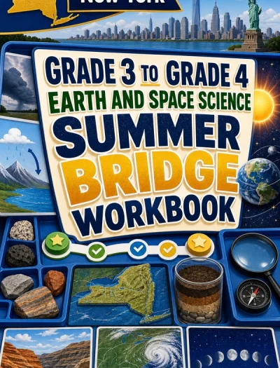 New York Grade 3 to Grade 4 Earth and Space Science Summer Bridge Workbook