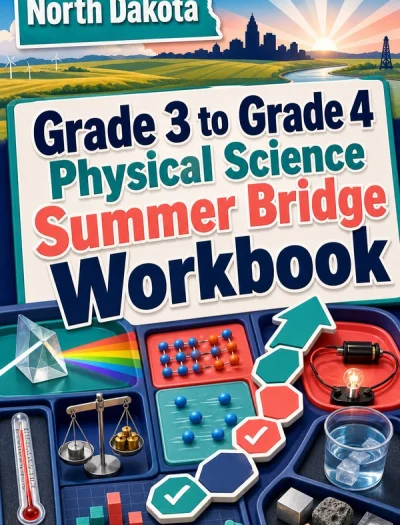 North Dakota Grade 3 to Grade 4 Physical Science Summer Bridge Workbook