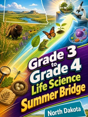 North Dakota Grade 3 to Grade 4 Life Science Summer Bridge