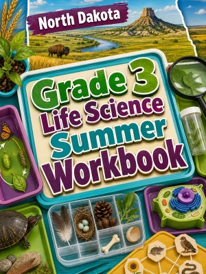 North Dakota Grade 3 Life Science Summer Workbook