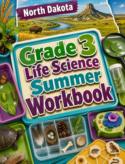 North Dakota Grade 3 Life Science Summer Workbook