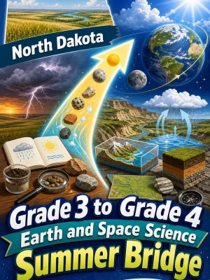 North Dakota Grade 3 to Grade 4 Earth and Space Science Summer Bridge