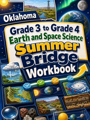 Oklahoma Grade 3 to Grade 4 Earth and Space Science Summer Bridge Workbook