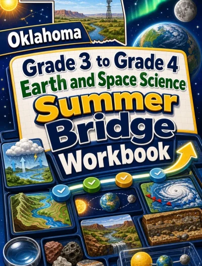 Oklahoma Grade 3 to Grade 4 Earth and Space Science Summer Bridge Workbook