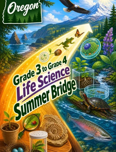 Oregon Grade 3 to Grade 4 Life Science Summer Bridge