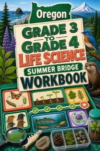 Oregon Grade 3 to Grade 4 Life Science Summer Bridge Workbook