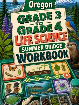 Oregon Grade 3 to Grade 4 Life Science Summer Bridge Workbook