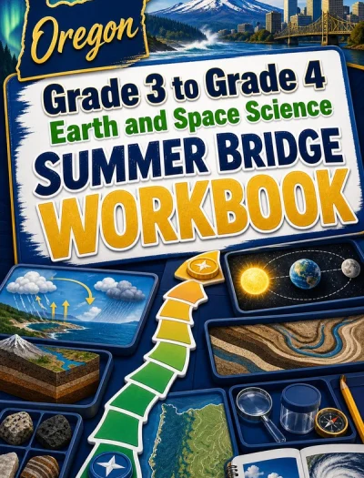 Oregon Grade 3 to Grade 4 Earth and Space Science Summer Bridge Workbook