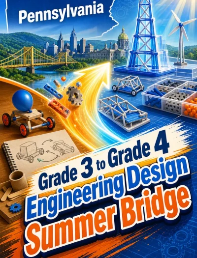 Pennsylvania Grade 3 to Grade 4 Engineering Design Summer Bridge