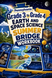 Pennsylvania Grade 3 to Grade 4 Earth and Space Science Summer Bridge Workbook