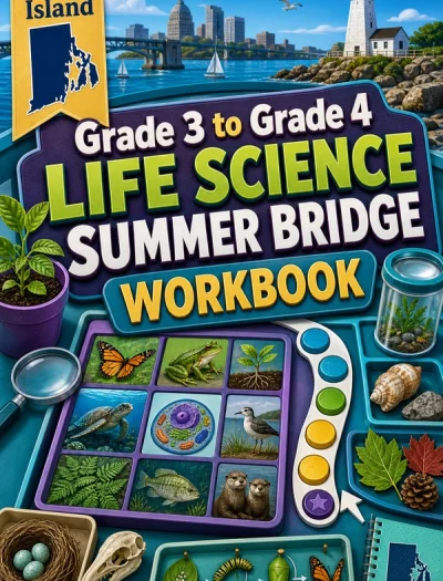 Rhode Island Grade 3 to Grade 4 Life Science Summer Bridge Workbook