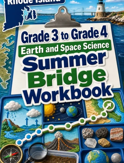Rhode Island Grade 3 to Grade 4 Earth and Space Science Summer Bridge Workbook