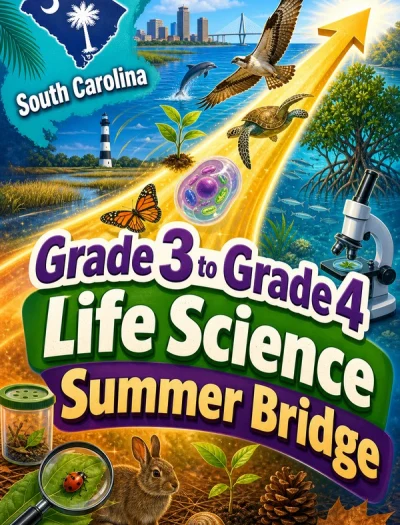 South Carolina Grade 3 to Grade 4 Life Science Summer Bridge