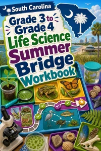 South Carolina Grade 3 to Grade 4 Life Science Summer Bridge Workbook