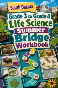 South Dakota Grade 3 to Grade 4 Life Science Summer Bridge Workbook