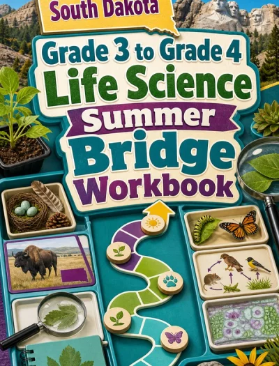 South Dakota Grade 3 to Grade 4 Life Science Summer Bridge Workbook
