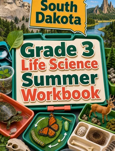 South Dakota Grade 3 Life Science Summer Workbook