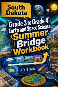 South Dakota Grade 3 to Grade 4 Earth and Space Science Summer Bridge Workbook