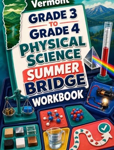Vermont Grade 3 to Grade 4 Physical Science Summer Bridge Workbook