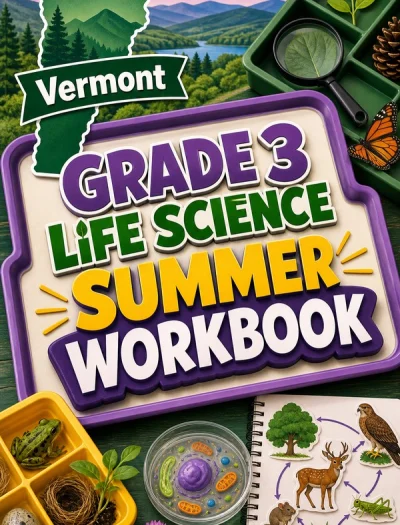 Vermont Grade 3 Life Science Summer Workbook