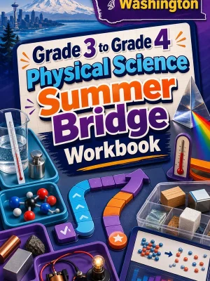 Washington Grade 3 to Grade 4 Physical Science Summer Bridge Workbook