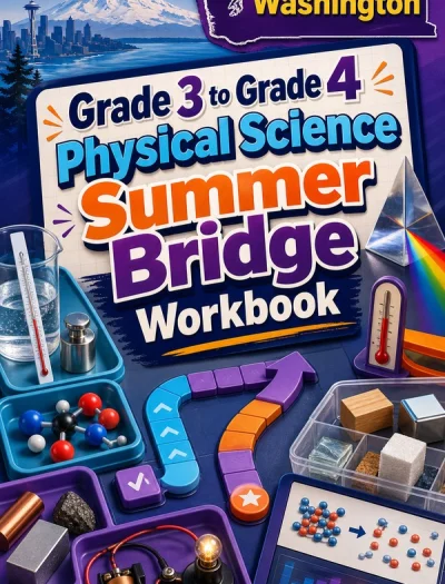 Washington Grade 3 to Grade 4 Physical Science Summer Bridge Workbook