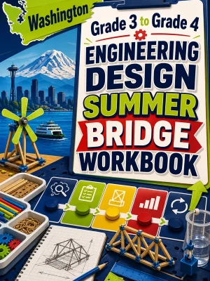 Washington Grade 3 to Grade 4 Engineering Design Summer Bridge Workbook